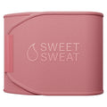 Sweet Sweat Ab Trainer for Women and Men - Sweat Band Waist Trainer Belt for High Intensity Training and Gym Workouts, 5 Adjustable Sizes - Black/Pink